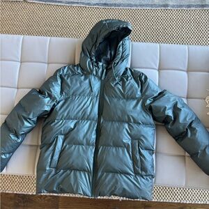 Rains Women's Hunter Green Puffer Jacket